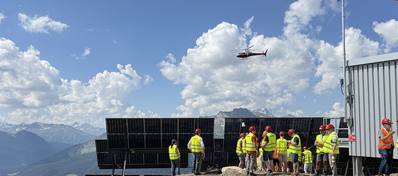 EVU-Exkursion zur alpinen Solaranlage Madrisa Solar EVU-Exkursion zur alpinen Solaranlage Madrisa Solar